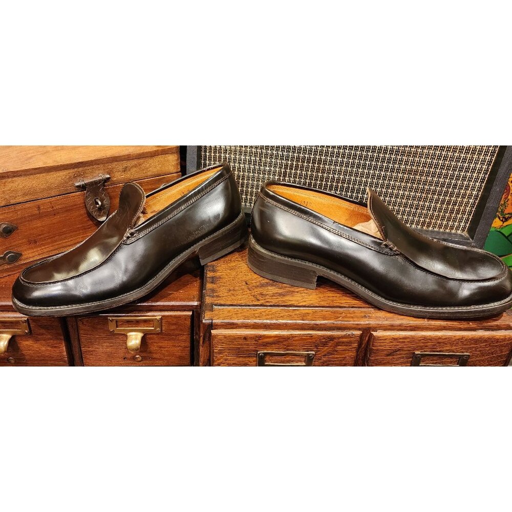 Banana Republic Men's Leather Loafers Size 11 Brown Italian Craftsmanship